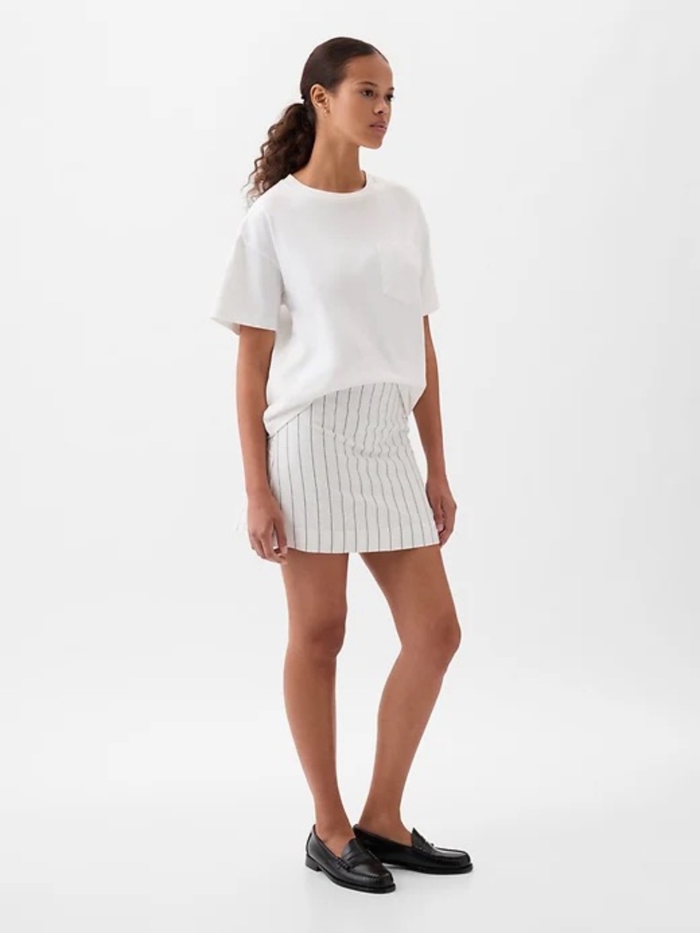 NWT GAP Linen-Cotton A-Line Skirt
